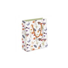   Butterfly garden white papír ajándéktáska 22x9x23cm – Ambiente