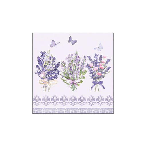 Lovely lavender lilac papírszalvéta 33x33cm, 20db-os – Ambiente