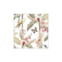   Tropical scene white papírszalvéta 33x33cm, 20db-os – Ambiente