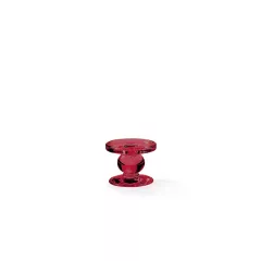Üveg gyertyatartó 7x9cm, piros – Ambiente