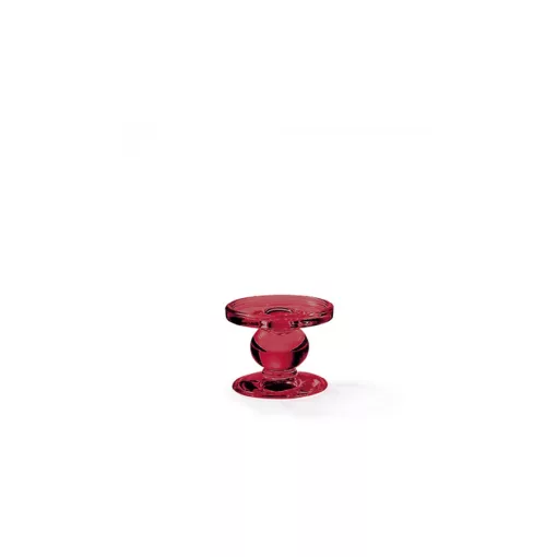Üveg gyertyatartó 7x9cm, piros – Ambiente