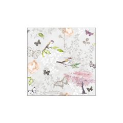   Birds and butterflies grey, papírszalvéta 33x33cm, 20db-os – Ambiente