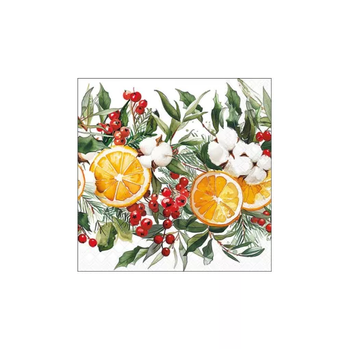Winter Oranges papírszalvéta 33x33cm, 20db-os – Ambiente
