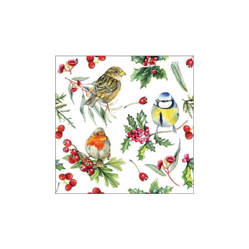 Birds in Winter papírszalvéta 33x33cm, 20db-os – Ambiente