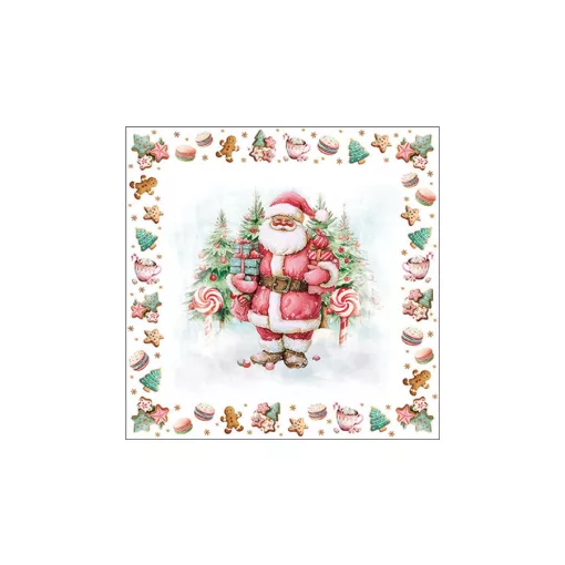 Santa sweets papírszalvéta 33x33cm, 20db-os – Ambiente