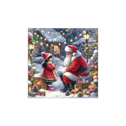 Talking to Santa papírszalvéta 33x33cm, 20db-os – Ambiente