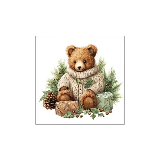 Cuddle bear papírszalvéta 33x33cm, 20db-os – Ambiente
