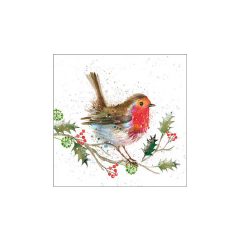 Winter robin papírszalvéta 33x33cm, 20db-os – Ambiente
