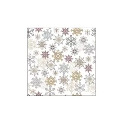   Snowflakes all over white papírszalvéta 33x33cm, 20db-os – Ambiente