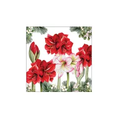   Blooming amaryllis white papírszalvéta 33x33cm, 20db-os – Ambiente