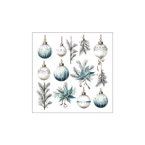 Hanging decorations silver papírszalvéta 33x33cm, 20db-os – Ambiente