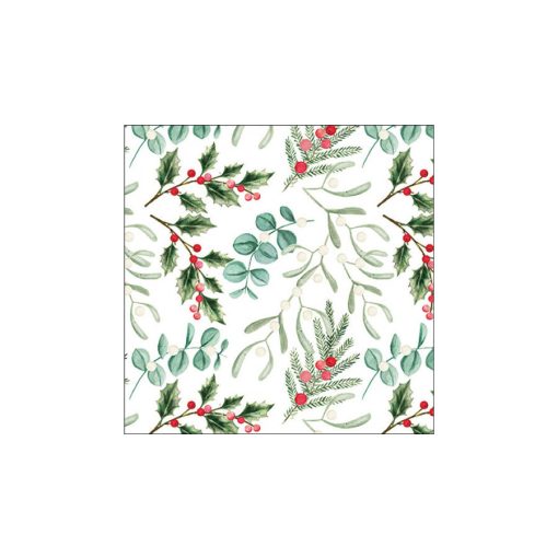 Foliagle scatter white papírszalvéta 33x33cm, 20db-os – Ambiente