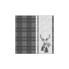   Deer plaid grey papírszalvéta 33x33cm, 20db-os – Ambiente