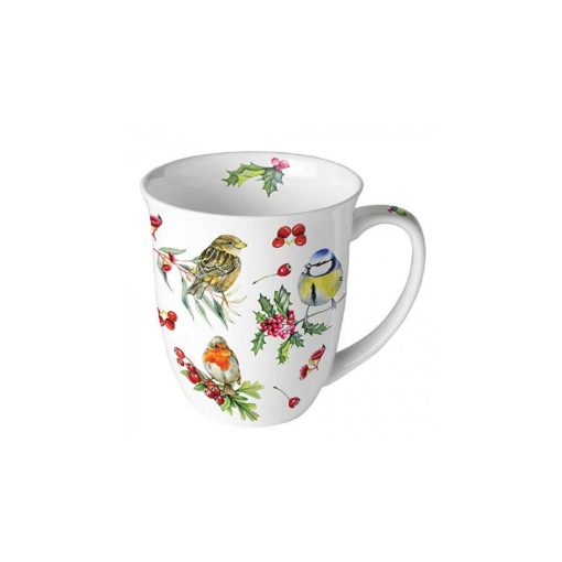 Birds in Winter porcelánbögre 0,4l – Ambiente