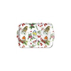 Birds in Winter műanyag kistálca 13x21cm – Ambiente