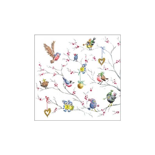 Birds on tree papírszalvéta 33x33cm, 20db-os – Ambiente