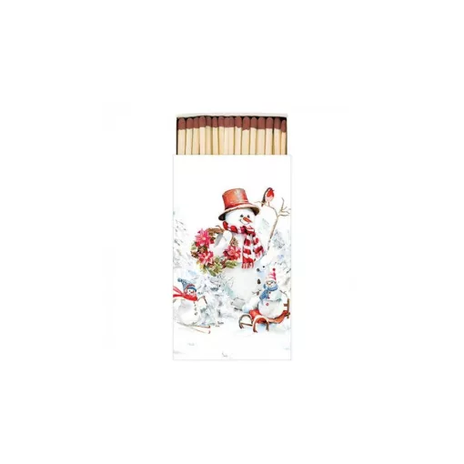 Sporty snowmen gyufa 6,5x11cm – Ambiente