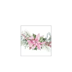   Pink poinsettia papírszalvéta 25x25cm, 20db-os – Ambiente