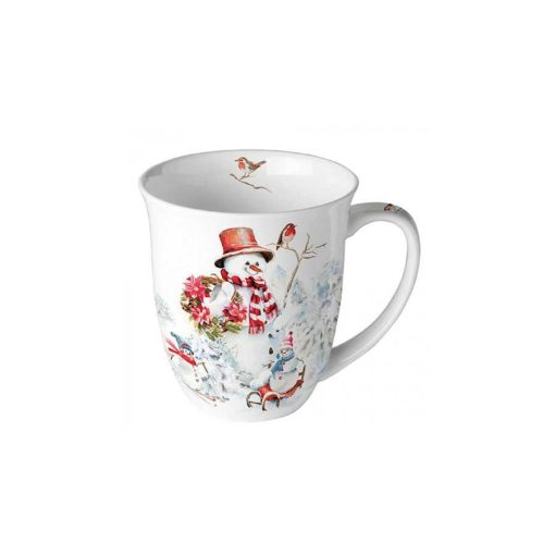 Sporty snowmen porcelánbögre 0,4l – Ambiente