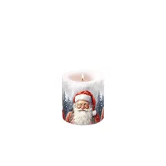 Happy Santa átvilágítós gyertya 8x7,5cm – Ambiente