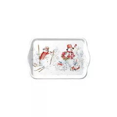Sporty snowmen műanyag kistálca 13x21cm – Ambiente