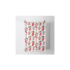   X-mas stockings white konyharuha 50x70cm, 100% pamut – Ambiente