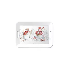 Sporty snowmen műanyag nagytálca 33x47cm – Ambiente