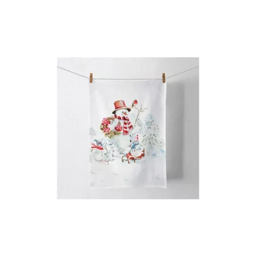 Sporty snowmen konyharuha 50x70cm, 100% pamut – Ambiente