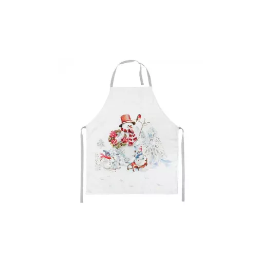 Sporty snowmen kötény 70x85cm, 100% pamut – Ambiente