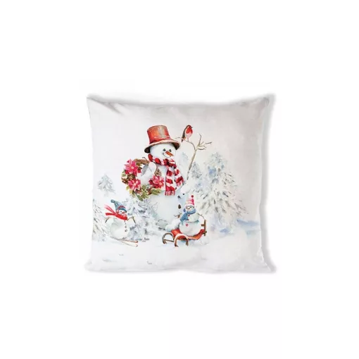 Sporty snowmen párnahuzat 40x40cm, 100% pamut – Ambiente