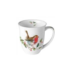 Winter robin porcelánbögre 0,4l – Ambiente