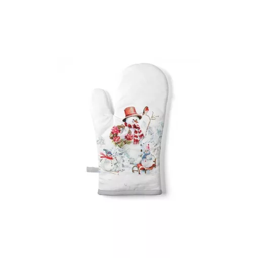 Sporty snowmen edényfogó kesztyű 18x30cm, 100% pamut – Ambiente