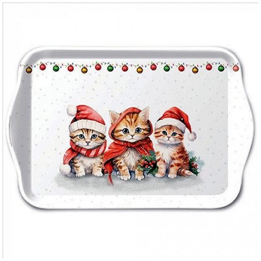 Ambiente Funny cute kittens műanyag kistálca 13x21cm