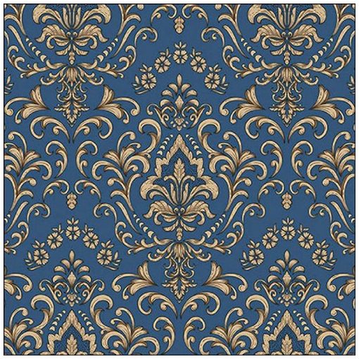 Ambiente Baroque ornament blue papírszalvéta 33x33cm, 20db-os