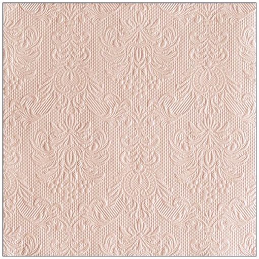 Ambiente Elegance beige dombornyomott papírszalvéta 40x40cm, 15db-os