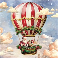   Ambiente Santa's air balloon papírszalvéta 33x33cm, 20db-os