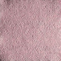 Elegance pink dombornyomott papírszalvéta 33x33cm, 15db-os