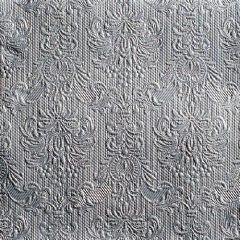   Elegance silver dombornyomott papírszalvéta 33x33cm, 15db-os