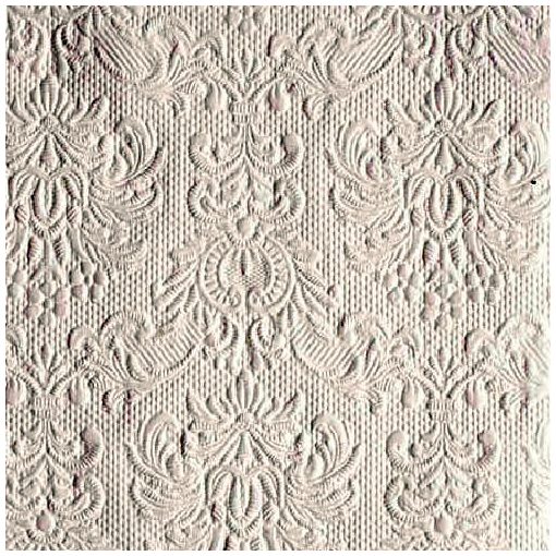 Elegance White dombornyomott papírszalvéta 25x25cm, 15db-os