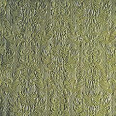   Elegance green dombornyomott papírszalvéta 40x40cm, 15db-os