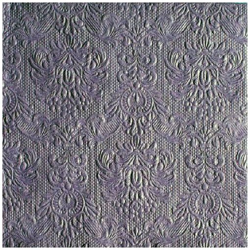 Elegance purple dombornyomott papírszalvéta 33x33cm, 15db-os