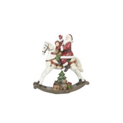   Nosztalgia műanyag dekormikulás hintalovon 29x10x30cm – Clayre-Eef