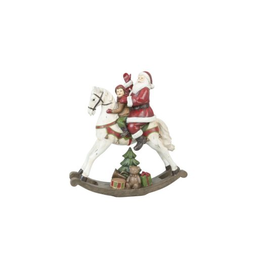 Nosztalgia műanyag dekormikulás hintalovon 29x10x30cm – Clayre-Eef