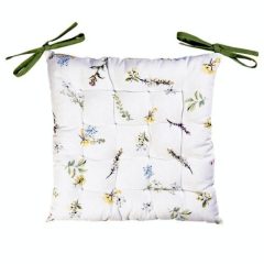 Székpárna 40x40cm kötős 100% pamut, Happy Floral