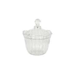 Tárolóüveg bonbonier fedeles 15x18cm – Clayre-Eef