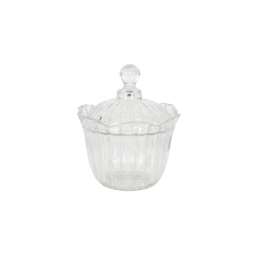 Tárolóüveg bonbonier fedeles 15x18cm – Clayre-Eef