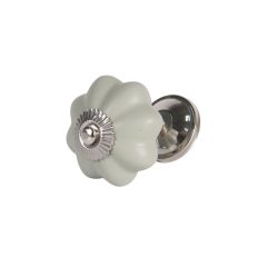 Ajtófogantyú 4cm kerámia, matt zöld – Clayre-Eef