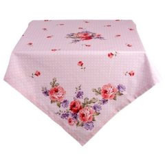 Asztalterítő 150x250cm, 100% pamut, Dotty Rose
