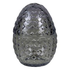Üveg tojásbonbonier 9x12cm