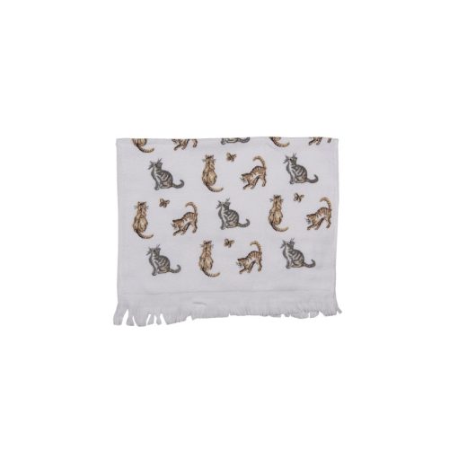 Konyhai kéztörlő 40x66cm, pamut, cicás – Clayre-Eef